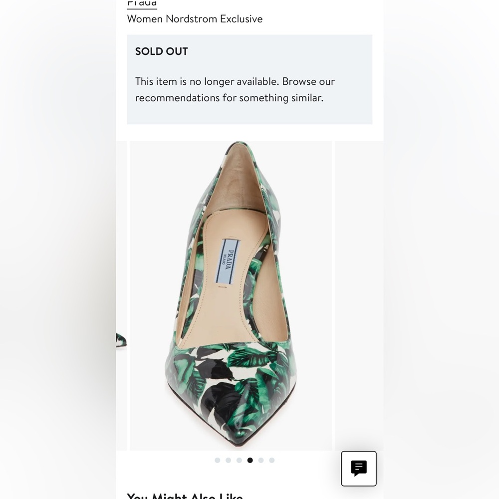 Prada Floral Kitten Heal Pump - Picture 2 of 7
